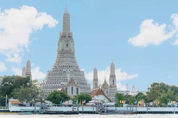 Den Vackraste Utsiktspunkten Wat Arun Buddhistiskt Tempel Bangkok Thailand — Stockfoto