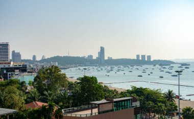 En güzel bakış açısı Pattaya Beach Pattaya City Chonburi, Thailand.