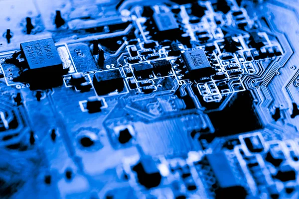 Abstract Close Mainboard Electronic Computer Background — Stok fotoğraf