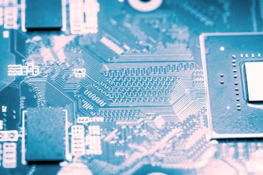 Özet olarak, anakart elektronik arkaplanı kapat. (mantık kartı, Cpu ana kartı, devre, sistem kartı, mobo)