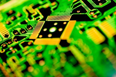 Abstract, Mainboard elektronik bilgisayar arka planı kapat. (Çok, şeylerin Internet)