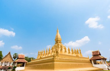 Pha Luang tapınak Vientiane, Laos, güzel mimari
