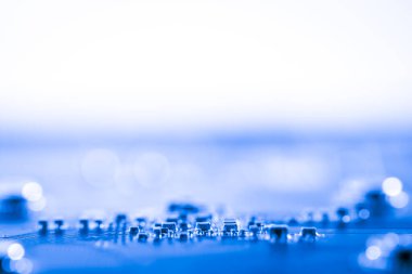 Özet olarak, anakart elektronik arkaplanı kapat. (mantık kartı, Cpu ana kartı, devre, sistem kartı, mobo)