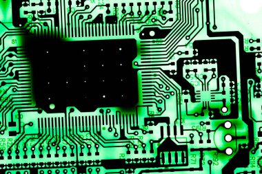  Özet olarak, anakart elektronik arkaplanı kapat. (mantık kartı, Cpu ana kartı, devre, sistem kartı, mobo)
