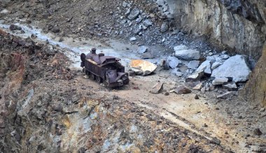 an abandoned copper mine in spain