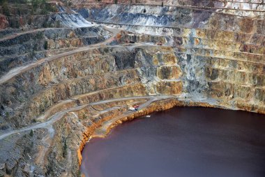 an abandoned copper mine in spain