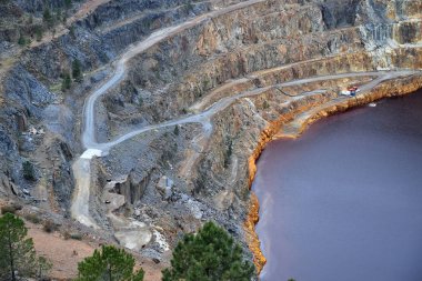 an abandoned copper mine in spain