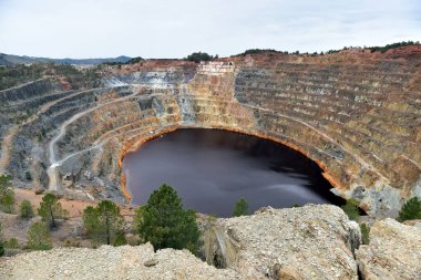 an abandoned copper mine in spain