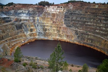 an abandoned copper mine in spain