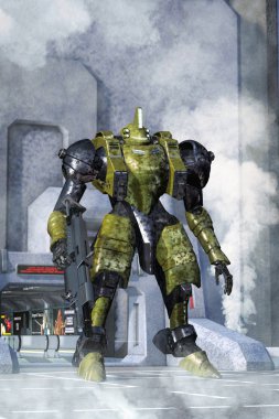 fütüristik savaş robotu