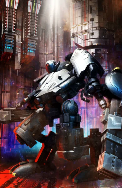 Büyük robot mecha asker