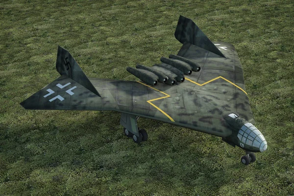 Arado E555 Bomberflugzeug Deutsch Render Illustration Stockbild