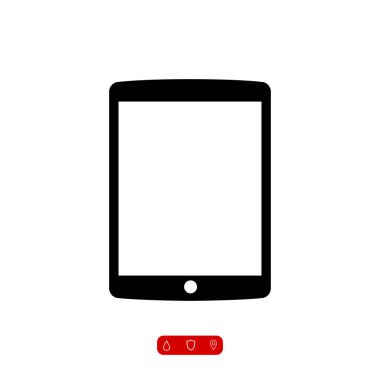 Modern dijital tablet pc simgesi