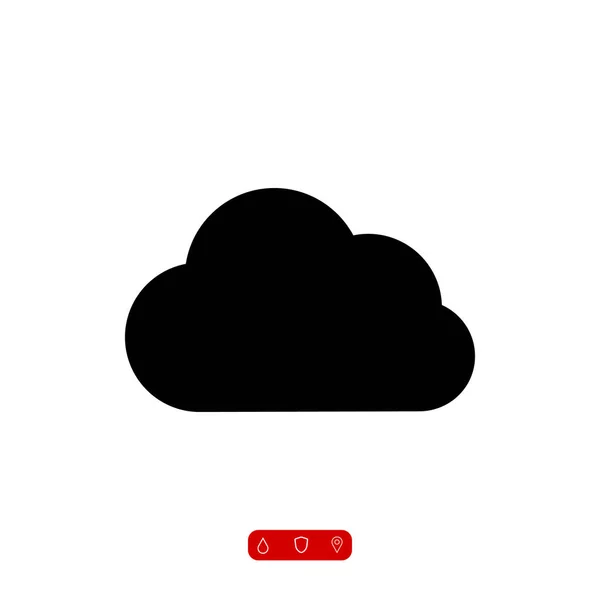 Pictogram van de wolk, vector — Stockfoto