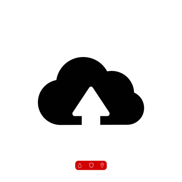 cloud upload illustration icon