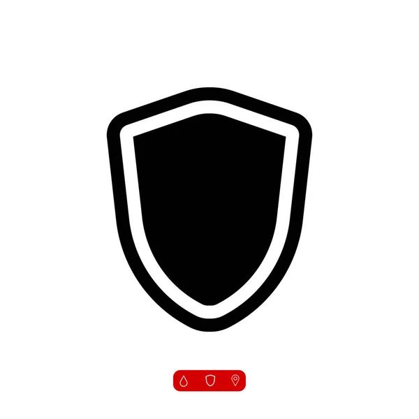 Shield icon, vector — Stock Photo, Image