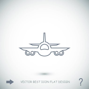 uçak simge vektör