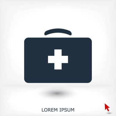 ilk yardım çantası simgesini