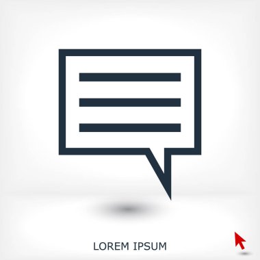 konuşma balonları simgesi