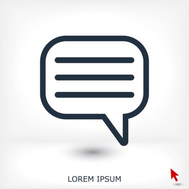 konuşma balonları simgesi