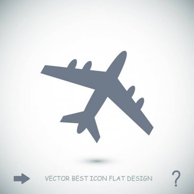 uçak simge vektör