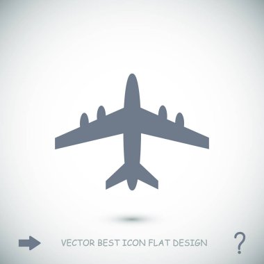 uçak simge vektör