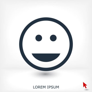 Simge gülümseme, vektör