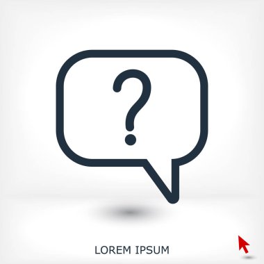 Soru işareti simgesi