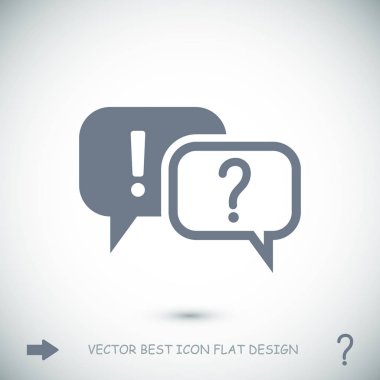 Soru ve ünlem işareti simgesi