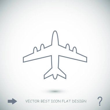 uçak simge vektör
