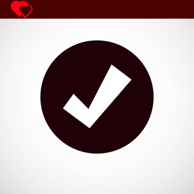 Simge onaylamak, vektör