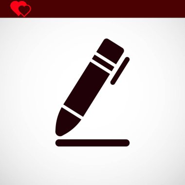 kalem simgesi, vektör