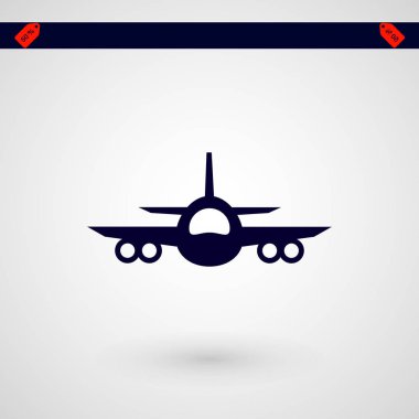 uçak simge vektör