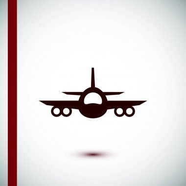 uçak simge vektör