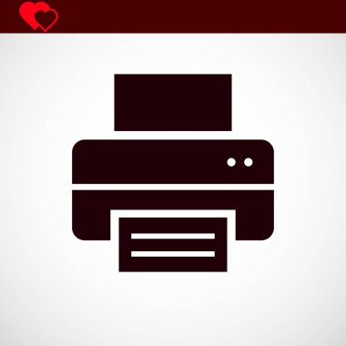 yazdırma simgesi, vektör