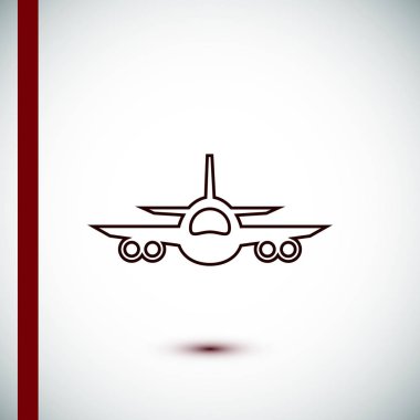 uçak simge vektör