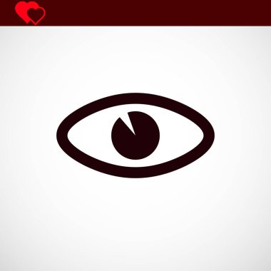göz simgesini, vektör