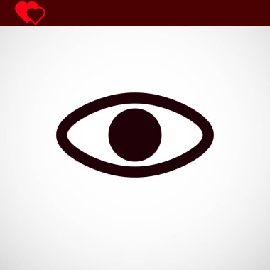göz simgesini, vektör