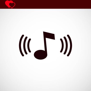 Müzik simgesini, vektör