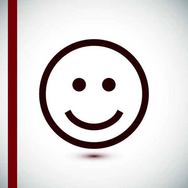 Icona del sorriso, vettore — Vettoriale Stock