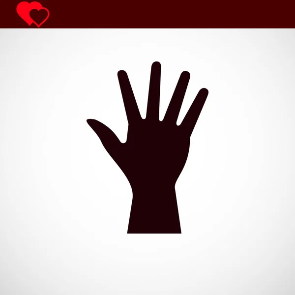 Hand pictogram vector — Stockvector