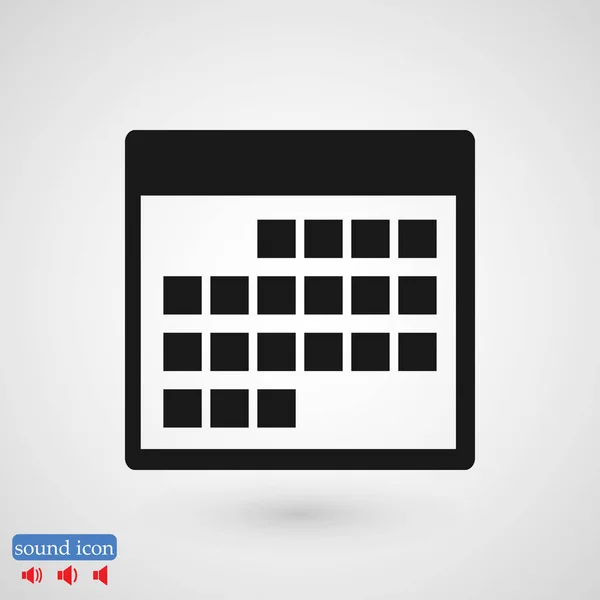 Calendar icon vector — Stock Vector