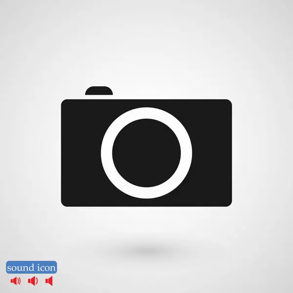 Icono de cámara fotográfica — Vector de stock