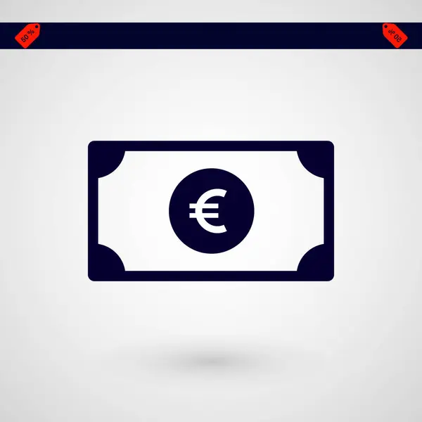 Geld-Symbol, Vektor — Stockvektor