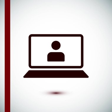 Dizüstü bilgisayar kutsal kişilerin resmi, vektör