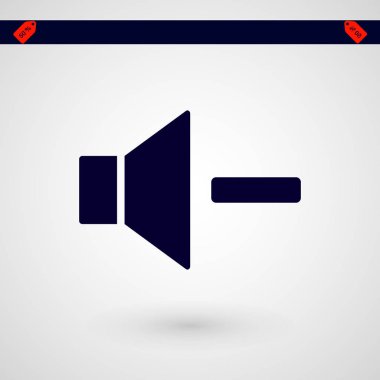 Artış hacmi ses hoparlör simgesi