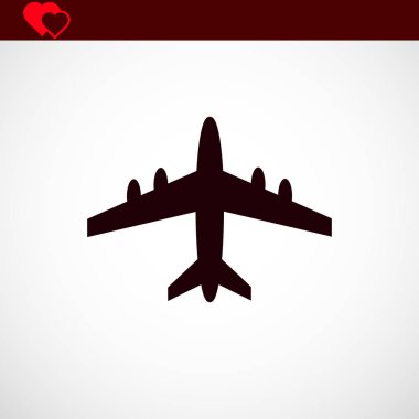 uçak simge vektör