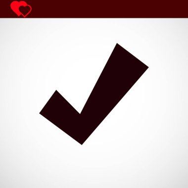 simgeler onaylamak, vektör