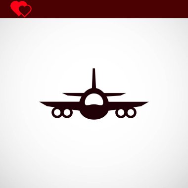 uçak simge vektör