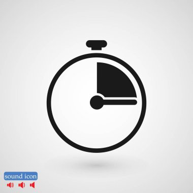 Kronometre simgesi, vektör